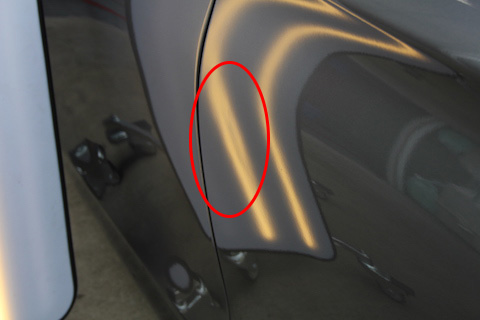 BMW　ヘコミ　修理　デントリペア