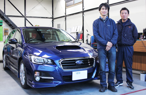 スバル　レボーグ　へこみ　修理　デントリペア