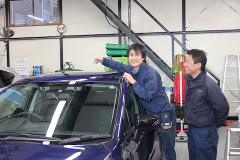 スバル　レボーグ　へこみ　修理　デントリペア