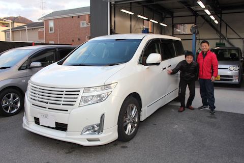 エルグランド　へこみ　修理　デントリペア