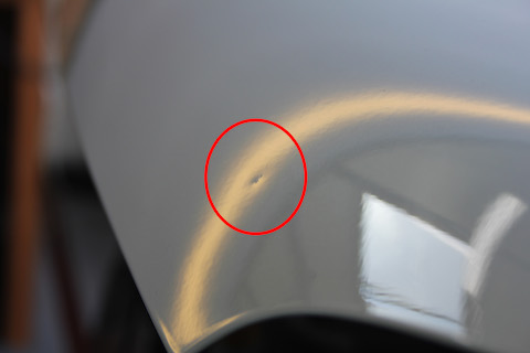 アルトワークス　ボンネット　ヘコミ　修理　デントリペア