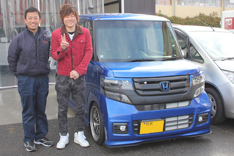 N-box　へこみ　修理　デントリペア