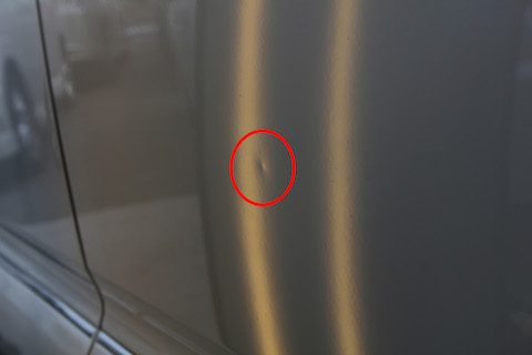 デリカD5 ヘコミ 修理 デントリペア