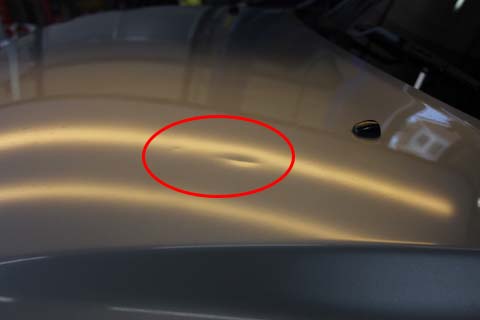 ekワゴン　ヘコミ　修理　デントリペア