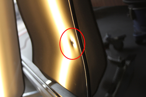 ゴルフ　ヘコミ　修理　デントリペア