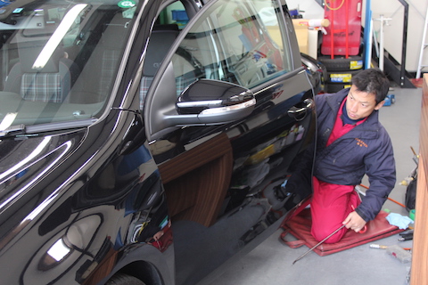 ゴルフ　ヘコミ　修理　デントリペア