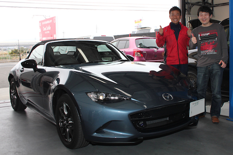 ロードスター　ボンネット　ヘコミ　修理　デントリペア