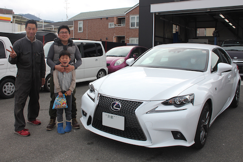 レクサス LS300h　フロントガラス　飛び石　修理　ウインドリペア