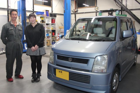 ワゴンR　フロントガラス　飛び石　修理　ウインドリペア