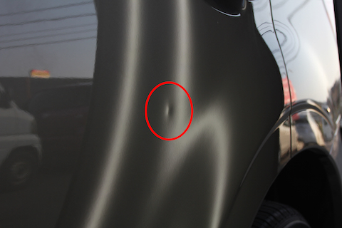 フォレスター　ドア　ヘコミ　修理　デントリペア