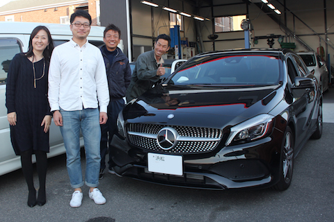 A180　フロントガラス　飛び石　修理　ウインドリペア