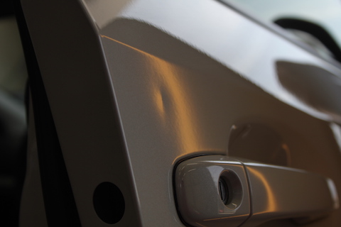 フォレスター　ドア　ヘコミ　修理　デントリペア