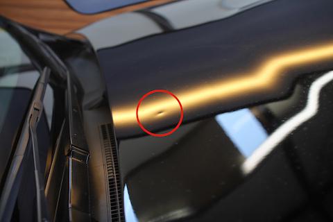 レボーグ　ヘコミ　修理　デントリペア　ボンネット