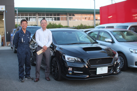 レボーグ　ヘコミ　修理　デントリペア　ボンネット