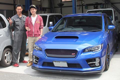 WAX STI　フロントガラス　飛び石　修理　ウインドリペア