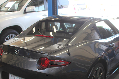 マツダ　ロードスター　ND　フロントガラス　飛び石　修理　ウインドリペア