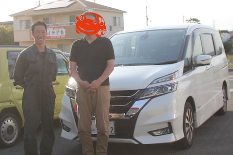 セレナ　飛び石　修理　ウインドリペア　DIY