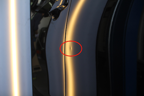 CH-R ヘコミ　修理　ドア　デントリペア