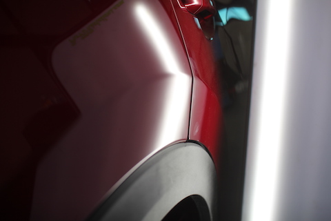 CX-5　ヘコミ　修理　デントリペア　リアクォーター