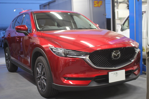 CX-5　ヘコミ　修理　デントリペア　リアクォーター