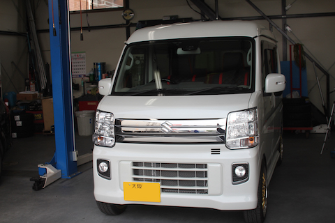 エブリィ　ヘコミ　修理　デントリペア　クォーター