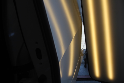 ヴェルファイア　ヘコミ　修理　デントリペア　フェンダー　スライドドア