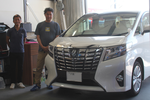 ヴェルファイア　ヘコミ　修理　デントリペア　フェンダー　スライドドア