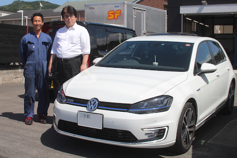 ゴルフ　GTE　フロントガラス　飛び石　修理　ウインドリペア