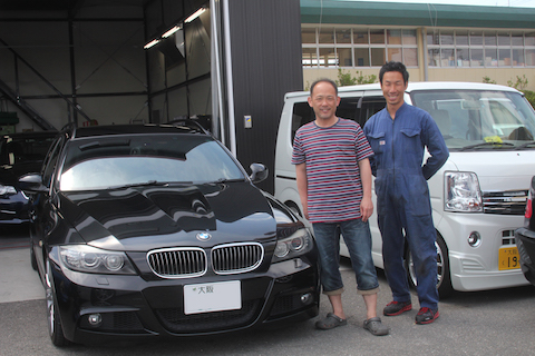 BMW　フロントガラス　飛び石　修理　ウインドリペア