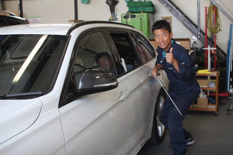 BMW ヘコミ 修理 デントリペア