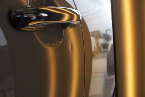 フィアット 500　ヘコミ　修理　デントリペア