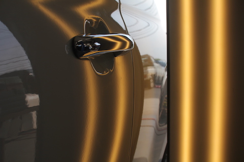 フィアット 500　ヘコミ　修理　デントリペア