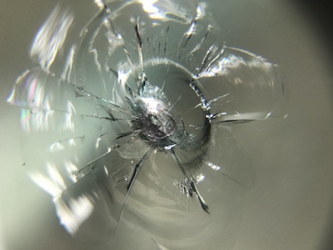 タント　フロントガラス　飛び石　修理　ウインドリペア