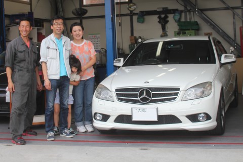 ベンツ フロントガラス 飛び石 修理 ウインドリペア