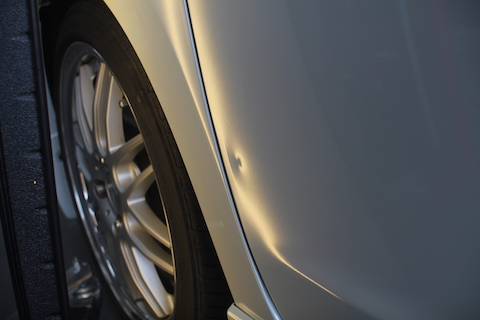 ソリオ　ドア　ヘコミ　修理　デントリペア