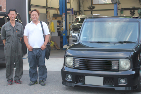 bB フロントガラス　飛び石　修理　ウインドリペア