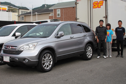 CR-V　ヘコミ　修理　デントリペア　クォーター