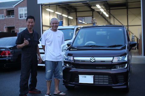 ワゴンR　フロントガラス　飛び石　修理　ウインドリペア