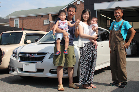 レガシィ　ヘコミ　修理　デントリペア　ドア