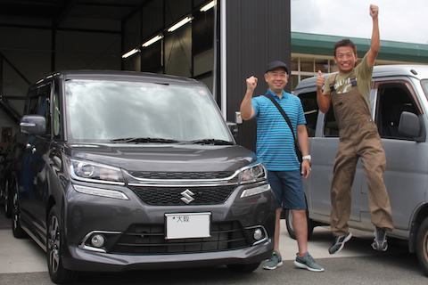 ソリオ　ヘコミ　修理　デントリペア　ドア