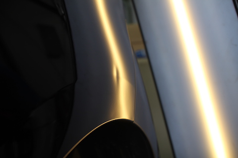 N-box　ヘコミ　修理　デントリペア　クォーター