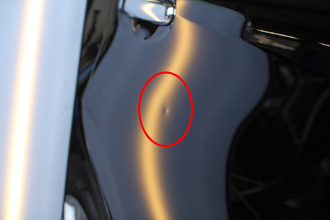 ノート　ヘコミ　ドア　修理　デントリペア