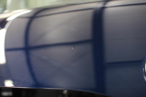 ハイエース　ワイド　ヘコミ　修理　デントリペア　ボンネット　飛び石