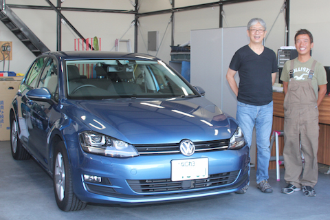 フォルクスワーゲン　ゴルフ　ヘコミ　修理　フェンダー