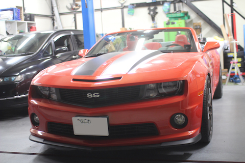 カマロ SS ドア ヘコミ 修理 デントリペア