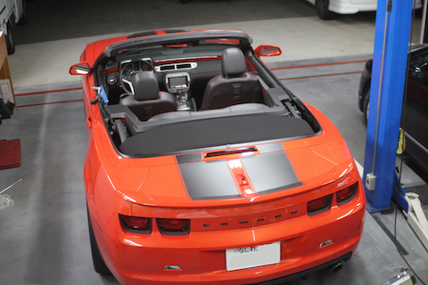 カマロ SS ドア ヘコミ 修理 デントリペア