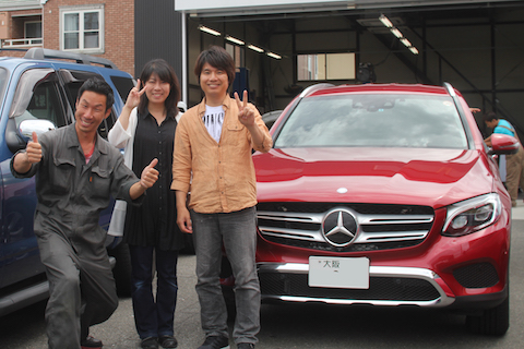 ベンツ　GLC250　フロントガラス　飛び石　修理　ウインドリペア