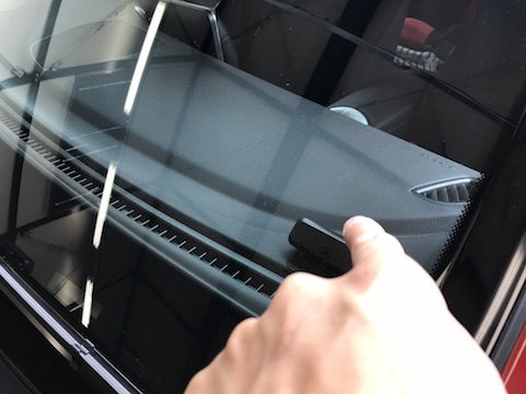 ベンツ　GLC250　フロントガラス　飛び石　修理　ウインドリペア