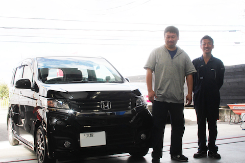 Nワゴン　ヘコミ　修理　デントリペア　ドア