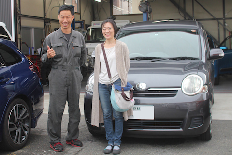 シエンタ　フロントガラス　飛び石　修理　ウインドリペア